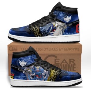 Baskets montantes Air Jordan Wing Gundam Zero – Chaussures montantes Mobile Suit Gundam Wing