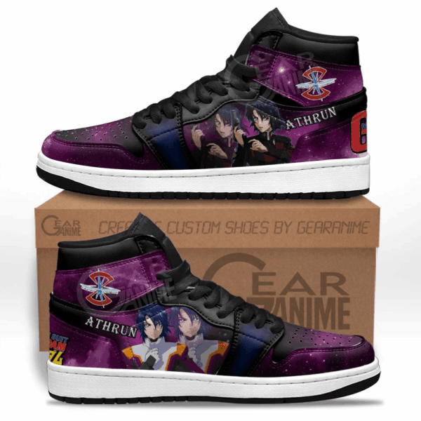 Baskets montantes Air Jordan Athrun Zala – Chaussures montantes Mobile Suit Gundam