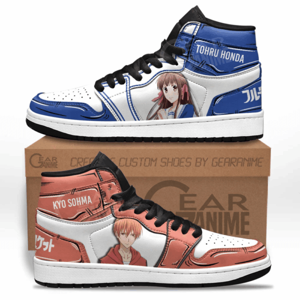 Baskets montantes Air Jordan Tohru Honda et Kyo Sohma – Chaussures montantes Fruits Basket
