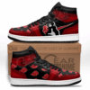 Baskets montantes Air Jordan Itachi Uchiha – Chaussures montantes Naruto