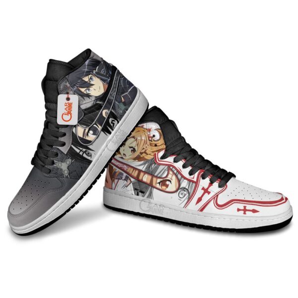 Baskets montantes Air Jordan Kirito et Asuna – Chaussures montantes Sword Art Online – Image 4