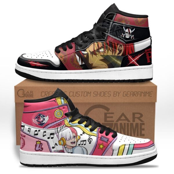 Baskets montantes Air Jordan Shanks et Uta – Chaussures montantes One Piece Red