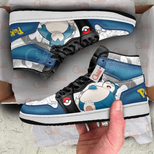 Baskets montantes Air Jordan Snorlax – Chaussures montantes Pokémon – Image 2