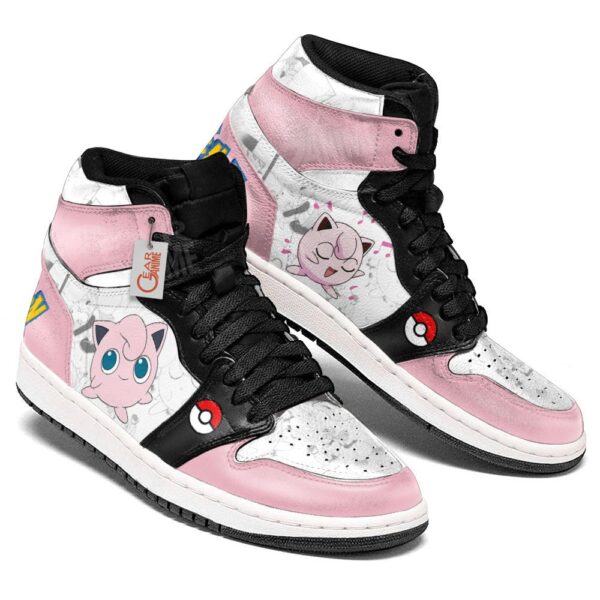 Baskets montantes Air Jordan Jigglypuff – Chaussures montantes Pokémon – Image 3