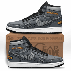 Baskets montantes Air Jordan Beelzemon – Chaussures montantes Digimon