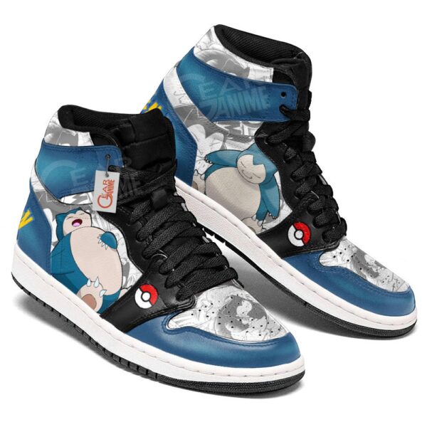 Baskets montantes Air Jordan Snorlax – Chaussures montantes Pokémon – Image 3