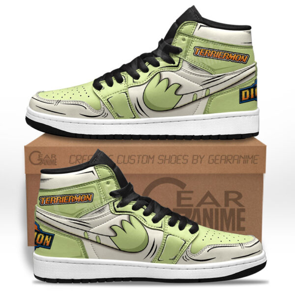 Baskets montantes Air Jordan Terriermon – Chaussures montantes Digimon