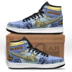 Baskets montantes Air Jordan MetalGarurumon – Chaussures montantes Digimon