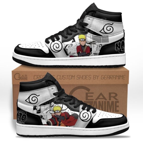 Baskets montantes Air Jordan Naruto Uzumaki (Sennin) – Chaussures montantes Naruto