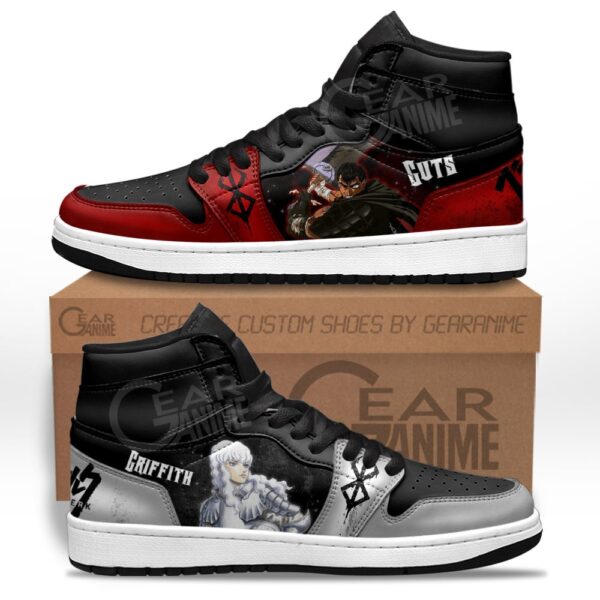 Baskets montantes Air Jordan Griffith et Guts – Chaussures montantes Berserk