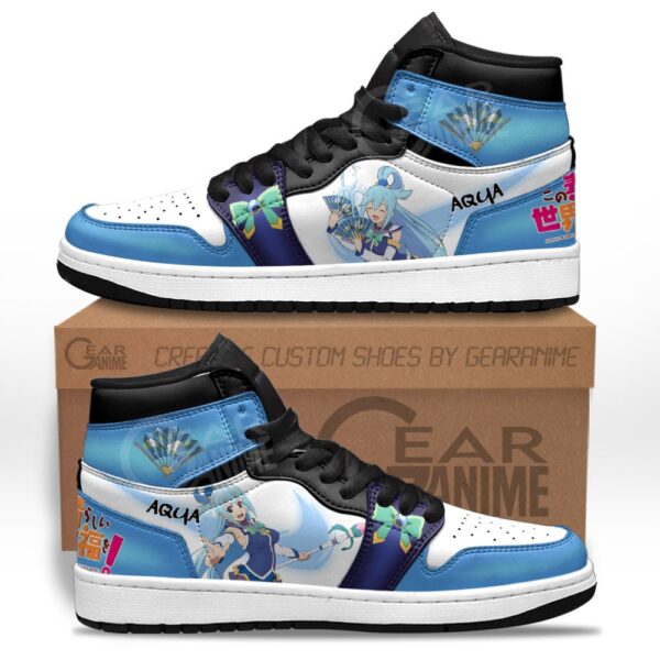 Baskets montantes Air Jordan Aqua – Chaussures montantes KonoSuba