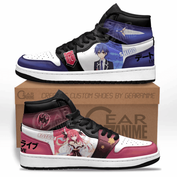 Baskets montantes Air Jordan Kotori et Shido – Chaussures montantes Date A Live