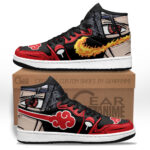 Baskets montantes Air Jordan Itachi Uchiha – Chaussures montantes Naruto