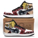 Baskets montantes Air Jordan Edward Elric – Chaussures montantes Fullmetal Alchemist