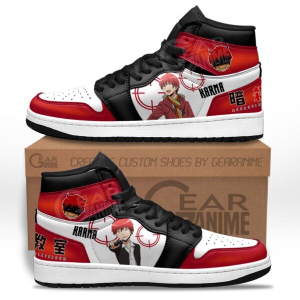 Baskets montantes Air Jordan Karma Akabane – Chaussures montantes Assassination Classroom