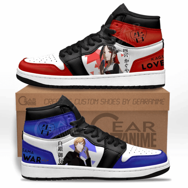 Baskets montantes Air Jordan Kaguya Shinomiya et Miyuki Shirogane – Chaussures montantes Kaguya-sama : Love is War