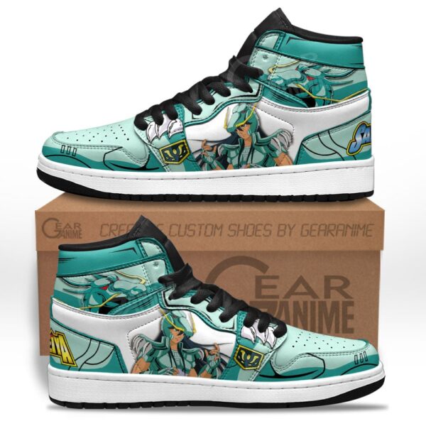Baskets montantes Air Jordan Dragon Shiryu – Chaussures montantes Saint Seiya