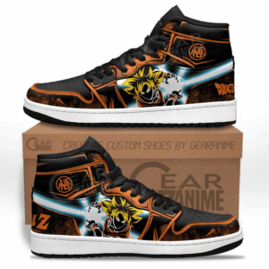 Baskets montantes Air Jordan Goku Super Saiyan – Chaussures montantes Dragon Ball
