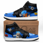 Baskets montantes Air Jordan Vegeta et Goku (Super Saiyan Blue) – Chaussures montantes Dragon Ball
