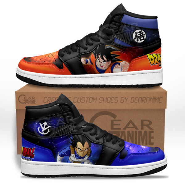 Baskets montantes Air Jordan Vegeta et Goku – Chaussures montantes Dragon Ball