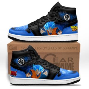 Baskets montantes Air Jordan Goku Blue – Chaussures montantes Dragon Ball