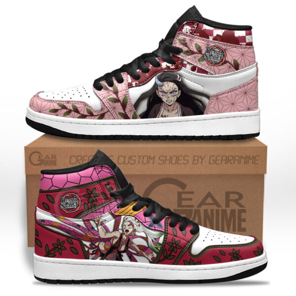 Baskets montantes Air Jordan Daki et Nezuko – Chaussures montantes Demon Slayer