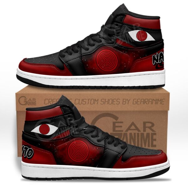 Baskets montantes Air Jordan Momoshiki (Rinnegan initial) – Chaussures montantes Naruto