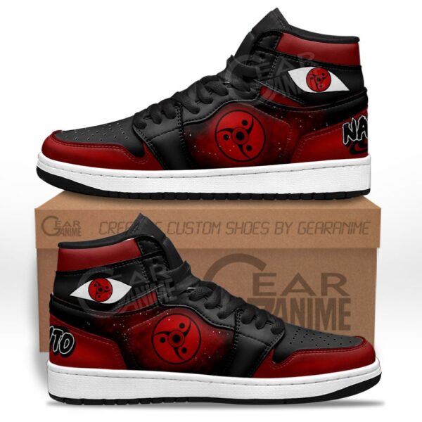 Baskets montantes Air Jordan Fugaku Uchiha (Mangekyô Sharingan) – Chaussures montantes Naruto