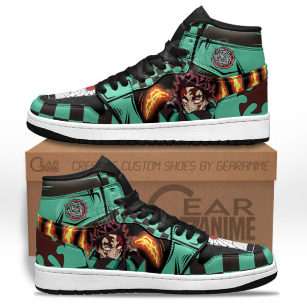 Baskets montantes Air Jordan Tanjiro Bloody Rage – Chaussures montantes Demon Slayer