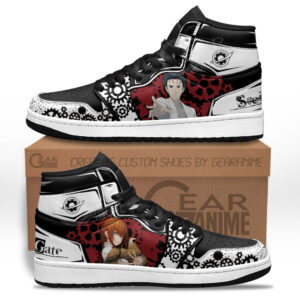 Baskets montantes Air Jordan Okabe Rintarou et Makise Kurisu – Chaussures montantes Steins Gate