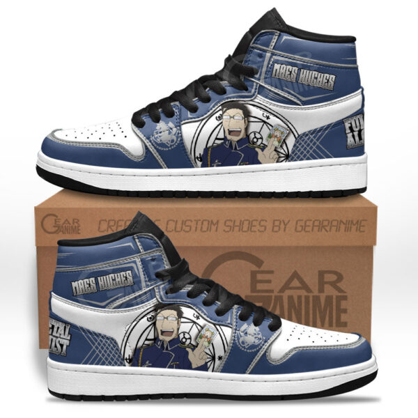 Baskets montantes Air Jordan Maes Hughes – Chaussures montantes Fullmetal Alchemist
