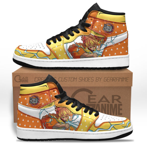 Baskets montantes Air Jordan Zenitsu – Chaussures montantes Demon Slayer