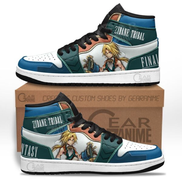 Baskets montantes Air Jordan Zidane Tribal – Chaussures montantes Kingdom Hearts – Image 2