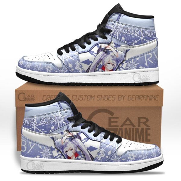 Baskets montantes Air Jordan Weiss Schnee – Chaussures montantes RWBY – Image 2