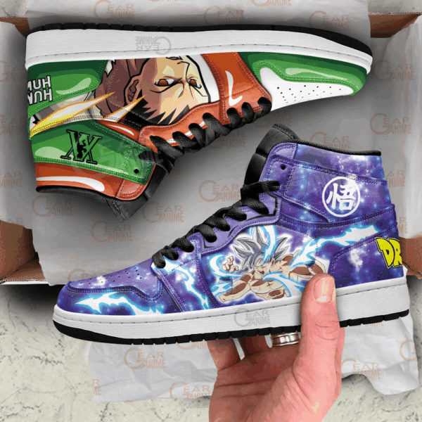 Baskets montantes Air Jordan Gon Freecss et Goku – Chaussures montantes Cross Anime – Image 3