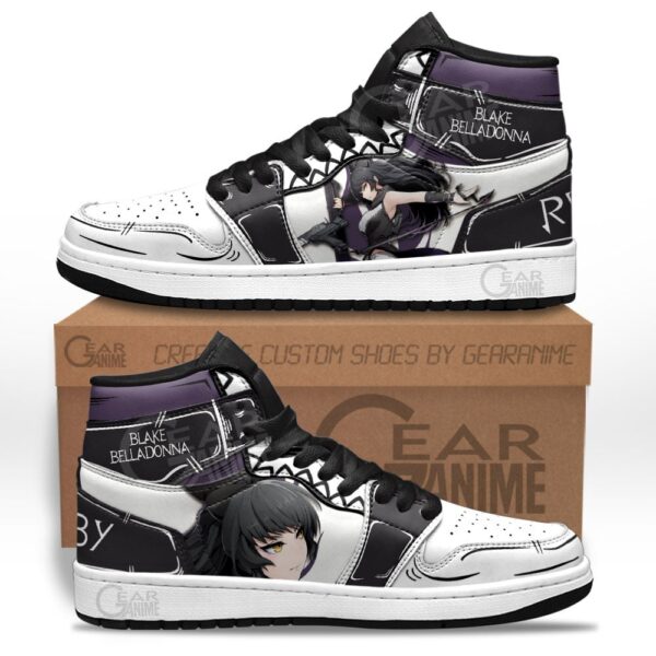 Baskets montantes Air Jordan Blake Belladonna – Chaussures montantes RWBY – Image 2