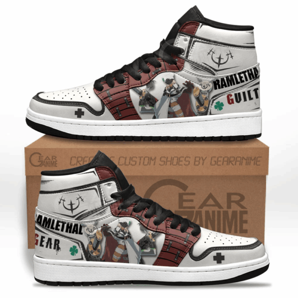 Baskets montantes Air Jordan Ramlethal Valentine – Chaussures montantes Guilty Gear – Image 2