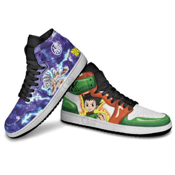 Baskets montantes Air Jordan Gon Freecss et Goku – Chaussures montantes Cross Anime – Image 4