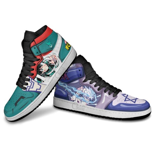 Baskets montantes Air Jordan Izuku Midoriya et Killua – Chaussures montantes Cross Anime – Image 4
