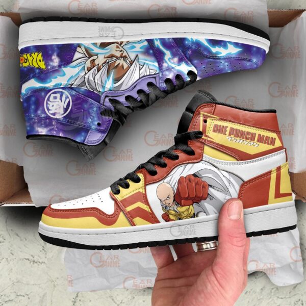 Baskets montantes Air Jordan Goku Ultra Instinct et Saitama – Chaussures montantes Cross Anime – Image 3