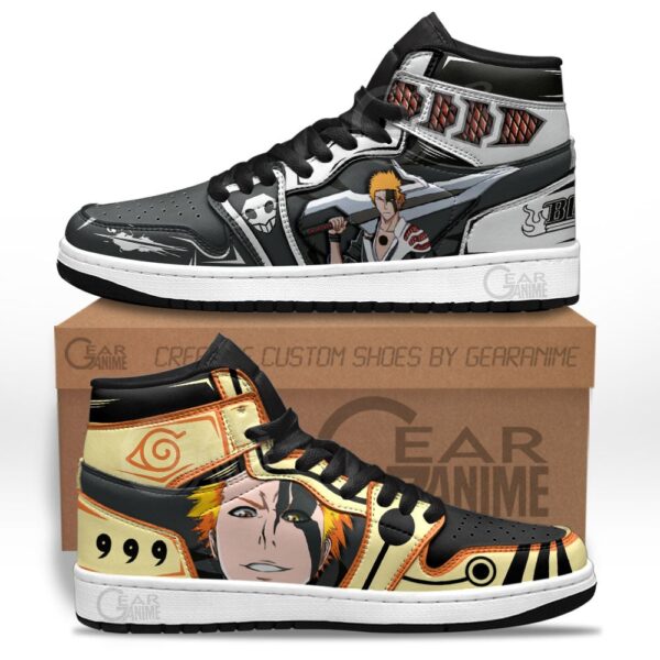 Baskets montantes Air Jordan Ichigo Kurosaki et Naruto (Bijū) – Chaussures montantes Cross Anime – Image 2
