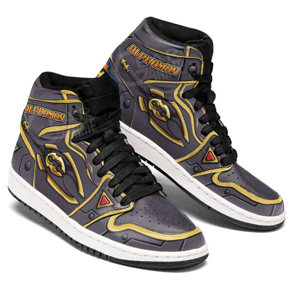 Baskets montantes Air Jordan Alphamon – Chaussures montantes Digimon – Image 3