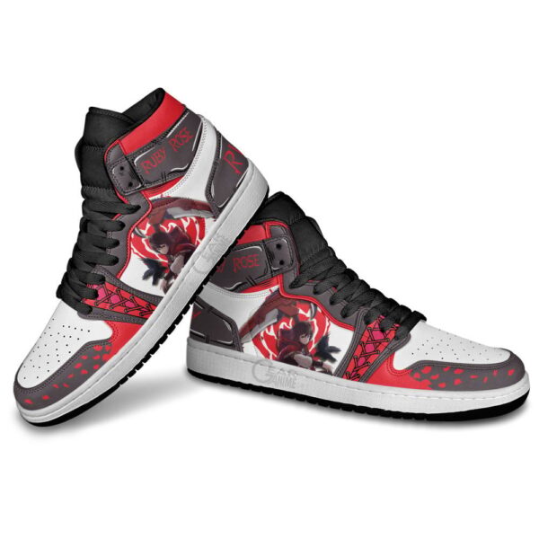 Baskets montantes Air Jordan Ruby Rose – Chaussures montantes RWBY – Image 4