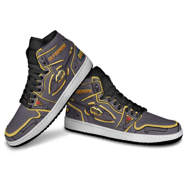 Baskets montantes Air Jordan Alphamon – Chaussures montantes Digimon – Image 4
