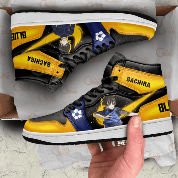Baskets montantes Air Jordan Meguru Bachira – Chaussures montantes Blue Lock – Image 3