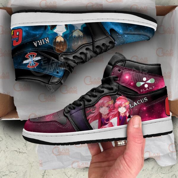 Baskets montantes Air Jordan Kira Yamato et Lacus Clyne – Chaussures montantes Mobile Suit Gundam – Image 2