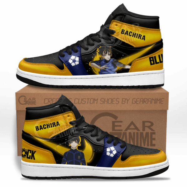 Baskets montantes Air Jordan Meguru Bachira – Chaussures montantes Blue Lock – Image 2