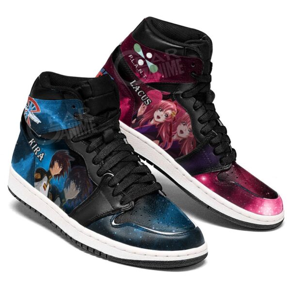 Baskets montantes Air Jordan Kira Yamato et Lacus Clyne – Chaussures montantes Mobile Suit Gundam – Image 3