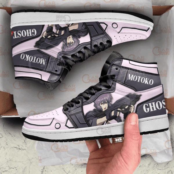Baskets montantes Air Jordan Motoko Kusanagi – Chaussures montantes Ghost in the Shell – Image 3