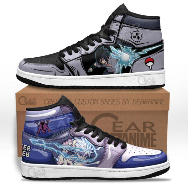 Baskets montantes Air Jordan Killua & Sasuke – Chaussures montantes Anime Mix – Image 2